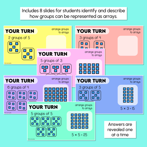 Resource preview 3 for Groups to Arrays - Making Groups of Arrays - Digital Slides