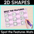 1 for 2D Shapes – Spot the Features Mats