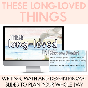 These Long-Loved Things Writing, Maths & Design Prompt Editable Slides - Book Week 2025