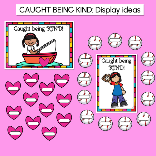 Resource preview 3 for Caught Being Kind - Kindness Classroom Display