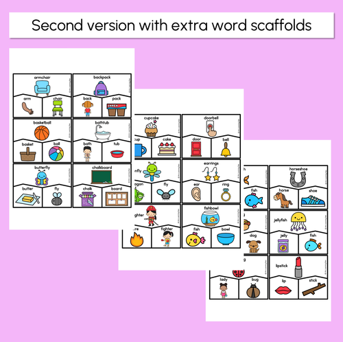 Resource preview 3 for Compound Word - Puzzle Templates