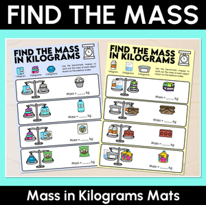 Find the Mass - Mass in Kilograms Mats