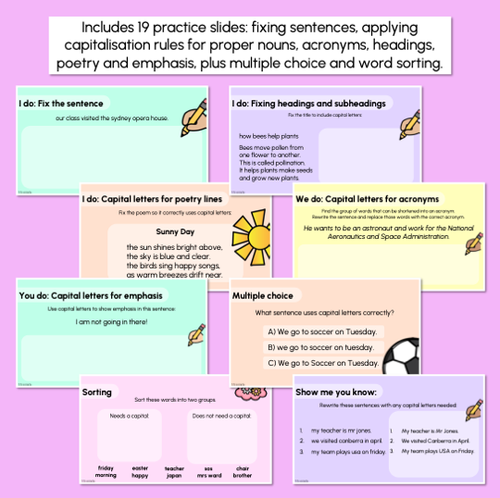 Resource preview 3 for Capital Letters Explicit Teaching Slides