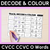 2 for Trace, Decode & Colour - CVC CVCC CCVC Words Decodable Worksheets Bundle