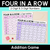 1 for Four in a Row - 2-Digit & 3-Digit Addition Game
