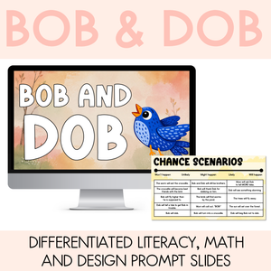 Bob and Dob Editable Slides - Differentiated Writing, Maths and Design Prompts - Book Week 2026