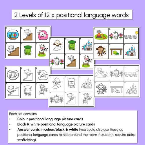 Resource preview 4 for WRITE THE ROOM - Positional Language