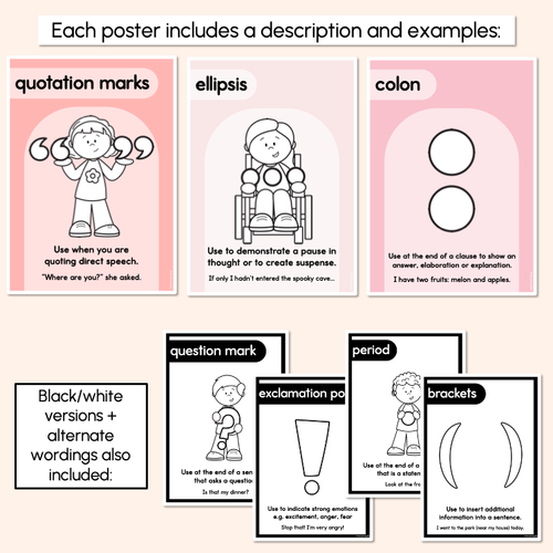 Resource preview 4 for PUNCTUATION POSTERS - The Jagun Collection