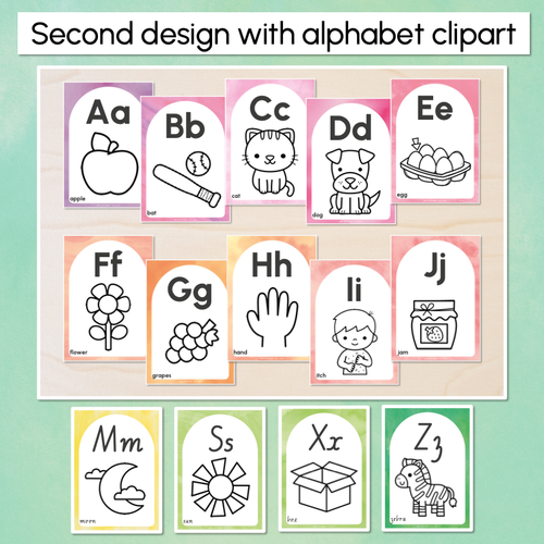 Resource preview 4 for Alphabet Posters - The Tutti Frutti Collection - Colourful Classroom Decor