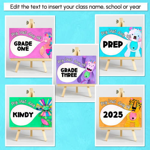 Resource preview 3 for Last Day Editable Signs - The Kutopia Collection
