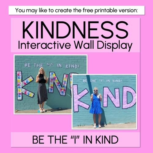 Resource preview 3 for Kindness Digital Display: Be the I in KIND