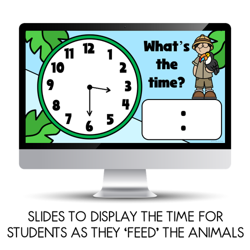 Resource preview 4 for Telling Time with Digital and Analog Time - Feeding Time At The Zoo Lesson