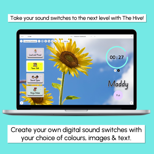 Resource preview 4 for Voice Level Light Templates - Editable Sound Switches - Classroom Management Tool
