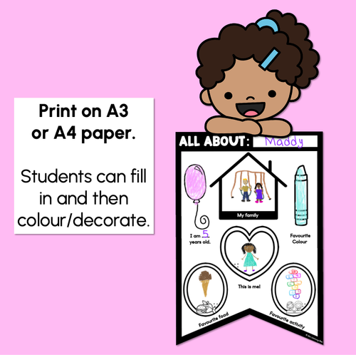 Resource preview 4 for ALL ABOUT ME BUNTING - Back to School Activity & Display
