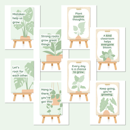 Resource preview 4 for Inspirational or Motivational Quote Posters - The Greenhouse Collection - Natural Classroom Decor