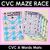 1 for CVC Words Maze Race - CVC A Words Mats