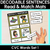 1 for CVC Word Decodable Sentences Mats - Read & Match Set 1 - CVC Words