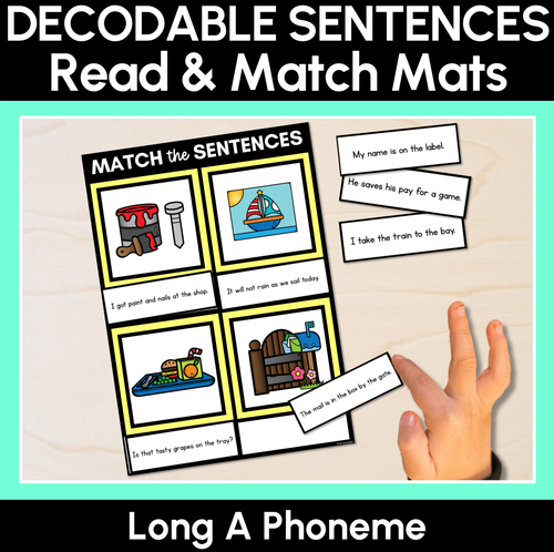 Resource preview 11 for Long Vowel Decodable Sentence Activities COMPLETE BUNDLE
