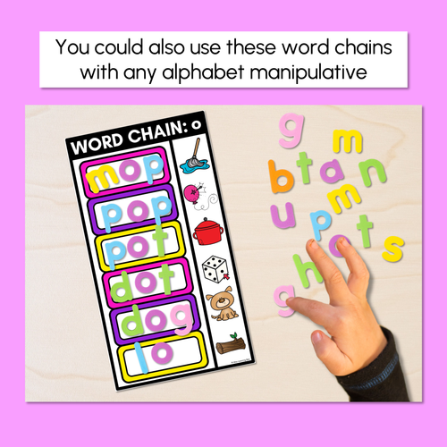 Resource preview 4 for CVC Word Chains for Beginning and End Sounds