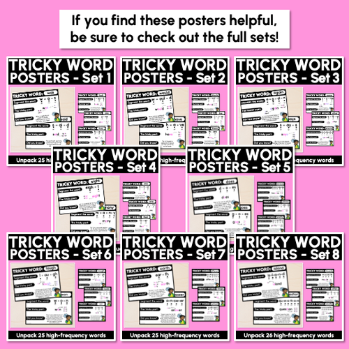 Resource preview 4 for WORDS WITH TRICKY SPELLINGS Freebie - High Frequency Words