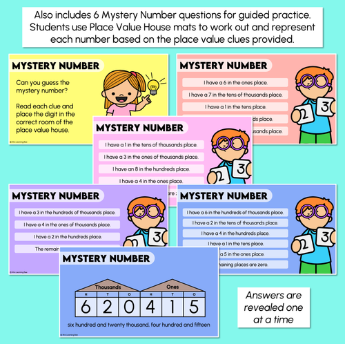 Resource preview 4 for Name & Represent 6-digit Numbers- Digital Slides
