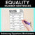 1 for Equality Number Sentences - Balance the Scales Worksheets