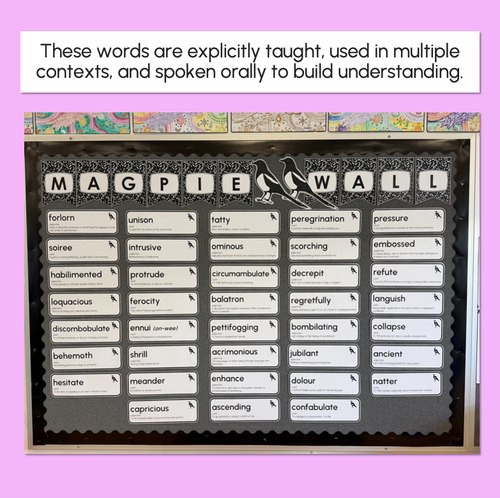 Resource preview 4 for Magpie Words - Editable Vocabulary Word Wall