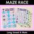 1 for Long Vowel A Words Maze Race - Long Vowel A Words Mats