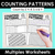 1 for Counting Patterns (Count by 2, 4, 8, 3, 6 & 9) - Multiples Worksheets