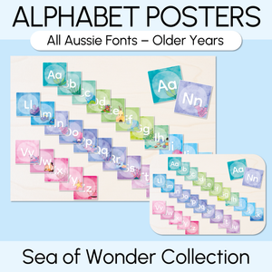 Alphabet Posters (Older Years) - The Sea of Wonder Collection - Calming Classroom Decor