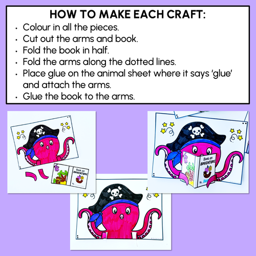 Resource preview 4 for BOOK WEEK 2025 - Book An Adventure 3D Crafts