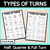 1 for Types of Turns - Half, Quarter & Full Turn Cut & Paste Printables