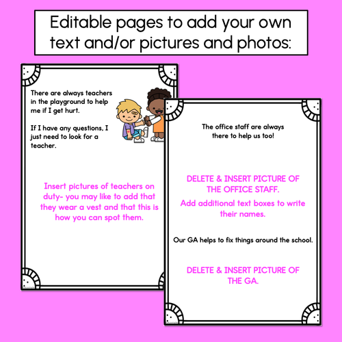 Resource preview 4 for Starting School Social Story - Editable