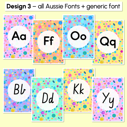 Resource preview 4 for ALPHABET POSTERS - The Kasey Rainbow Collection