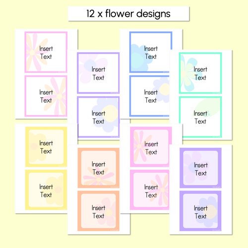 Resource preview 4 for BOOK BOX HOLDER EDITABLE LABELS- The Kasey Rainbow Collection