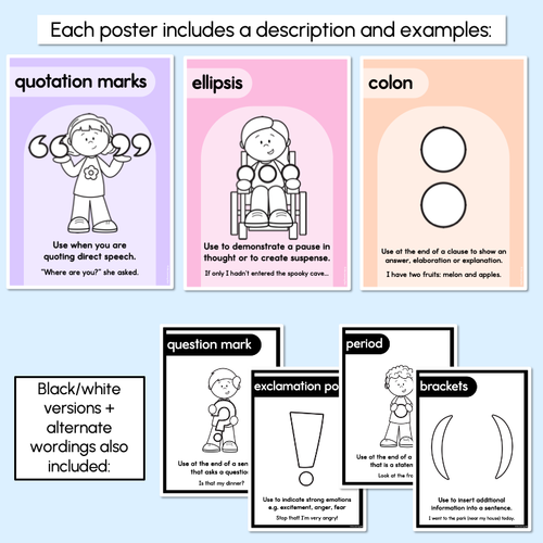 Resource preview 4 for PUNCTUATION POSTERS - The Brentos Collection
