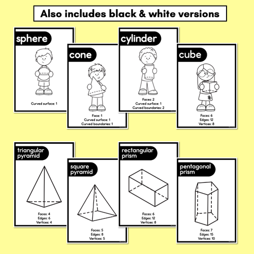 Resource preview 4 for 3D Object Posters - Rainbow Classroom Decor
