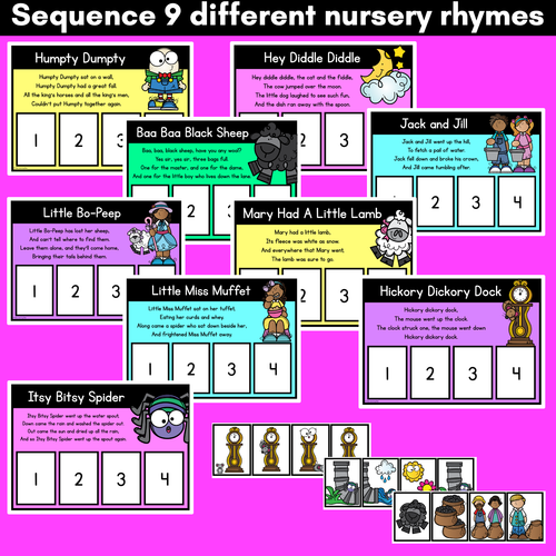 Resource preview 3 for Nursery Rhyme Sequencing Mats