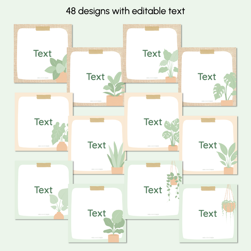 Resource preview 2 for Editable Book Box Labels - The Greenhouse Collection - Natural Classroom Decor