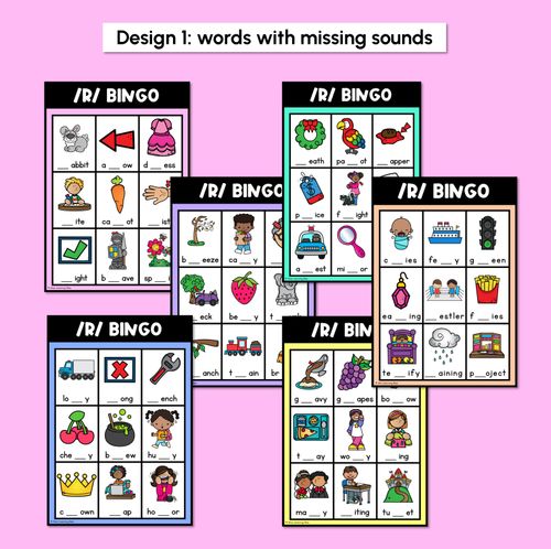 Resource preview 2 for R SOUND BINGO - Ways to spell the /r/ phoneme