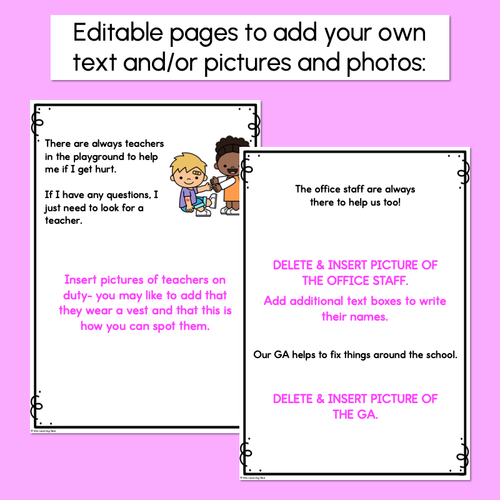 Resource preview 4 for Starting School Social Story - Editable