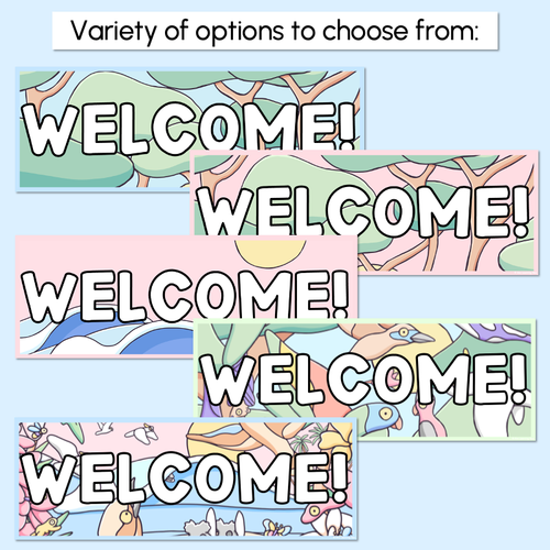 Resource preview 2 for WELCOME SIGNS & BANNERS - The Brentos Collection