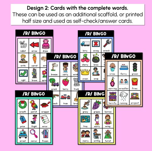 Resource preview 3 for R SOUND BINGO - Ways to spell the /r/ phoneme