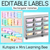 1 for Rectangular Editable Labels - Watercolour Rainbow Classroom Decor - The Kutopia Collection