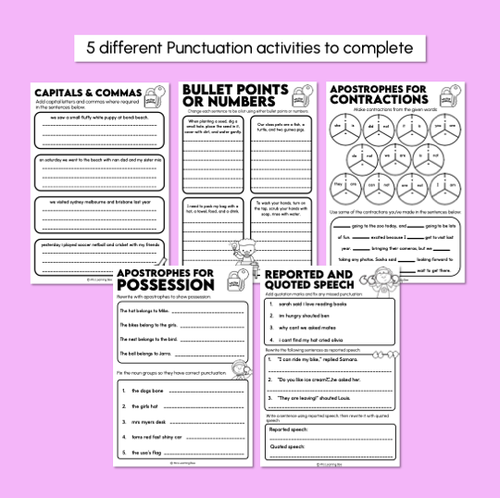 Resource preview 3 for Punctuation - Master Mission Activity