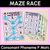 1 for Consonant Phoneme P Words Maze Race - Consonant P Words Mats