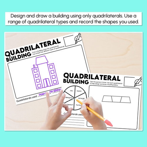 Resource preview 2 for Design a Quadrilaterals Building - Quadrilaterals Worksheets
