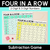 1 for Four in a Row - 2-Digit & 3-Digit Subtraction Game