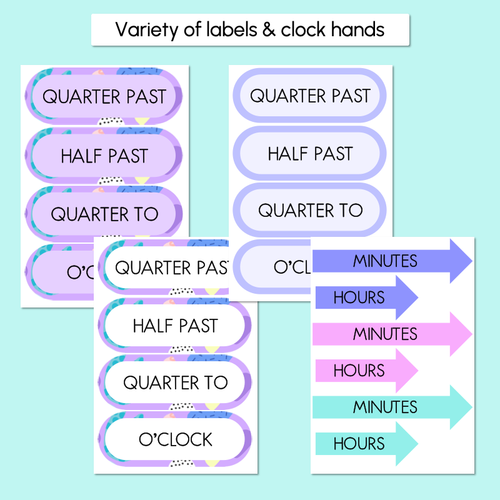 Resource preview 3 for CLOCK DISPLAY - The Wonderland Collection