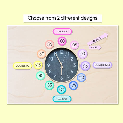 Resource preview 3 for CLOCK DISPLAY - The Kasey Rainbow Collection